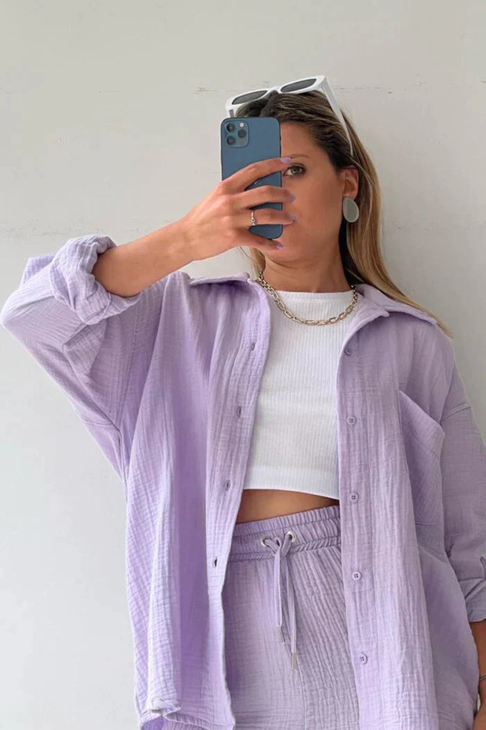 Fay - Luźny, dopasowany zestaw letni