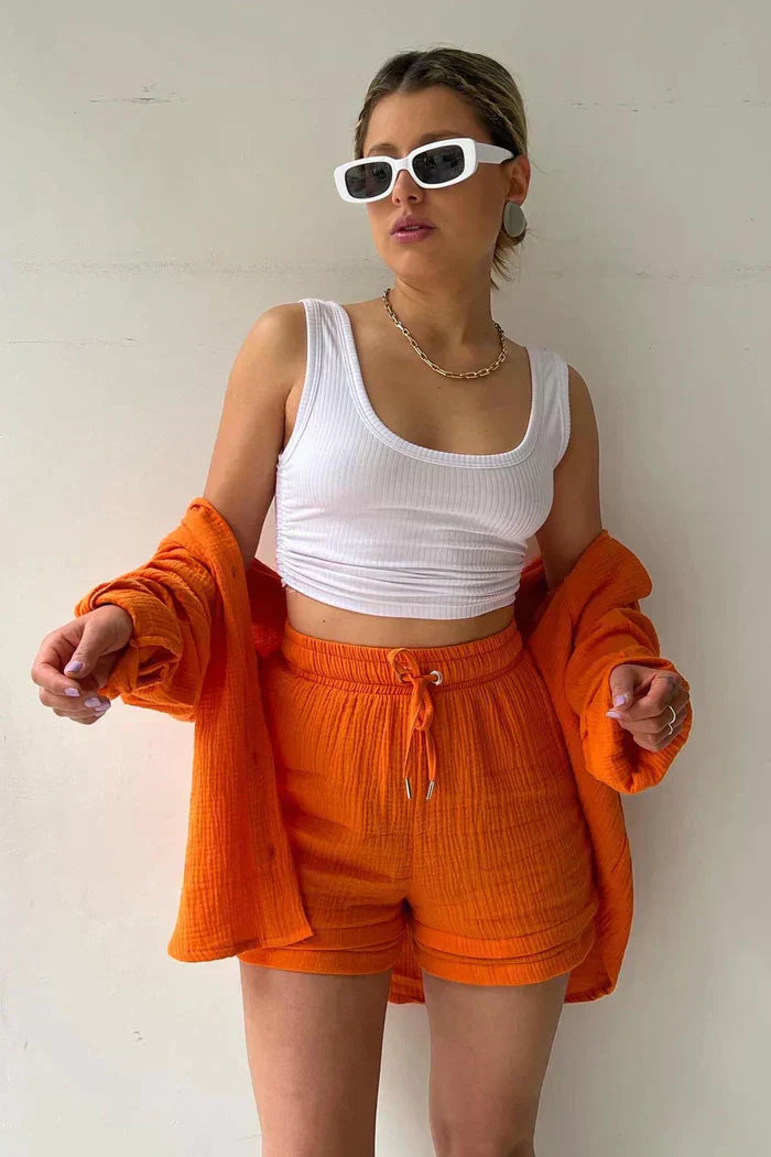 Fay - Luźny, dopasowany zestaw letni