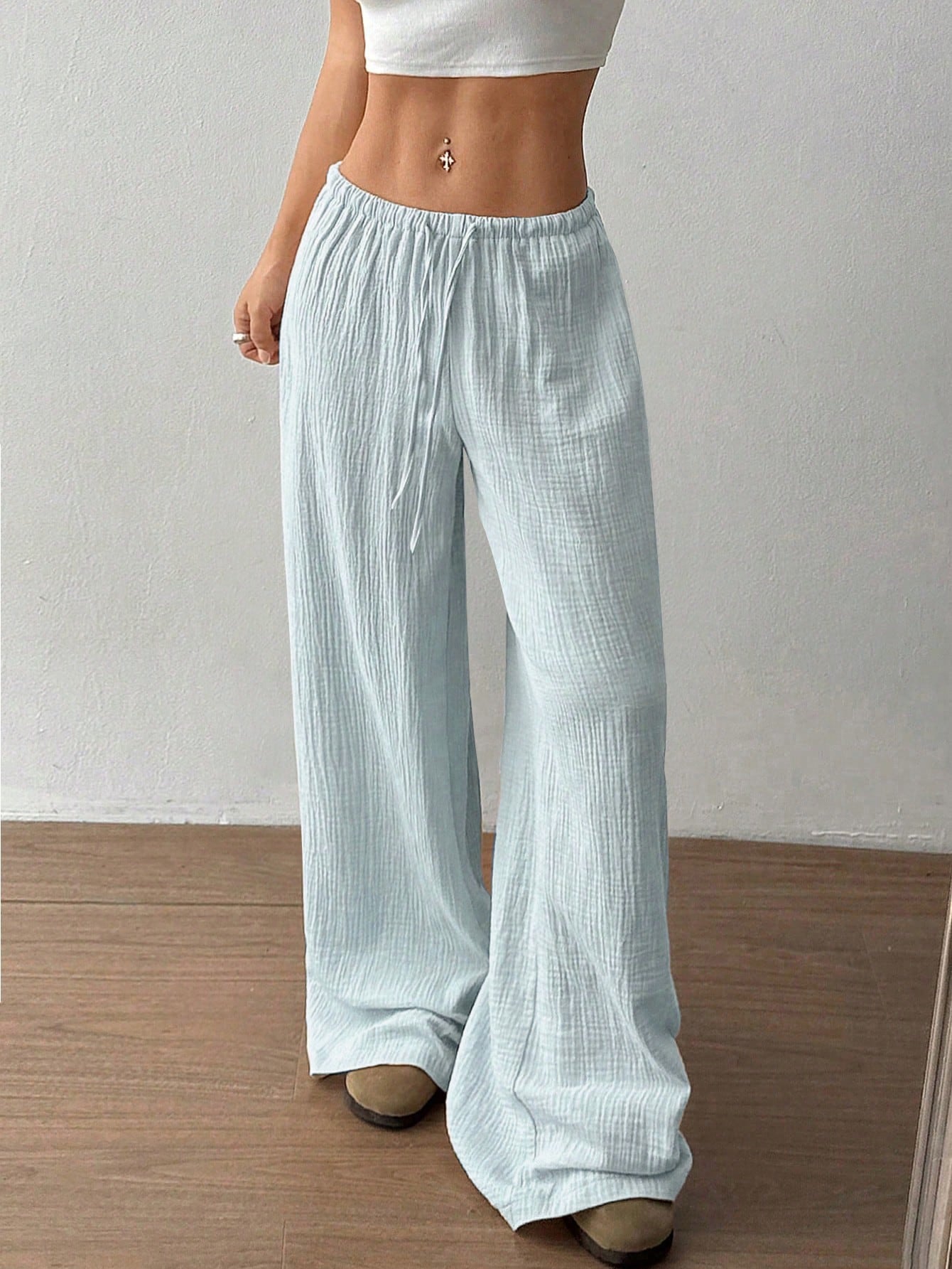 Zofia – Luźne bawełniane spodnie