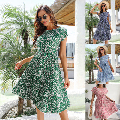 Amélie – Letnia plisowana spódnica w kwiaty