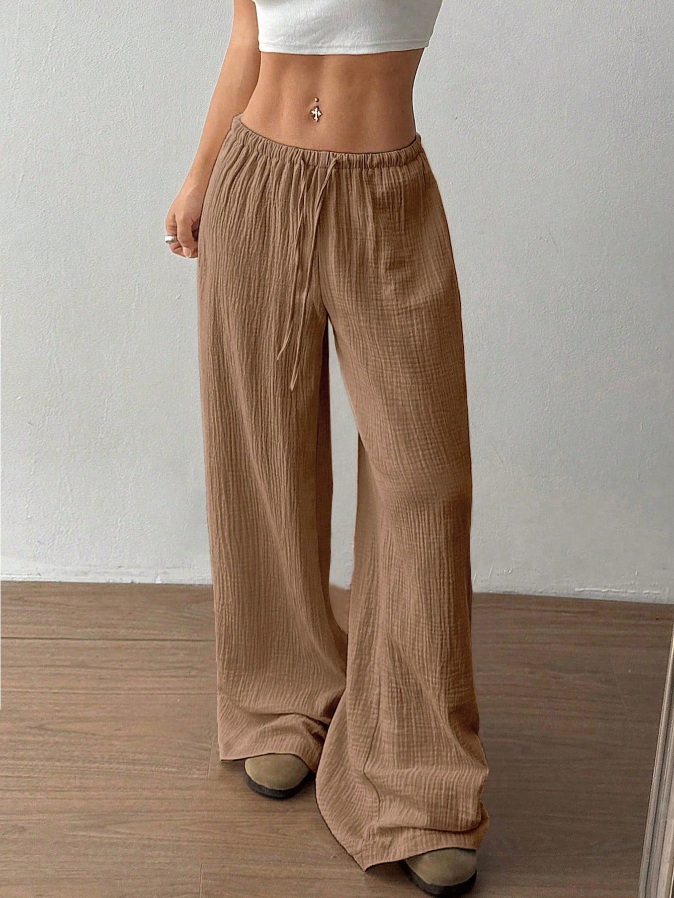 Zofia – Luźne bawełniane spodnie