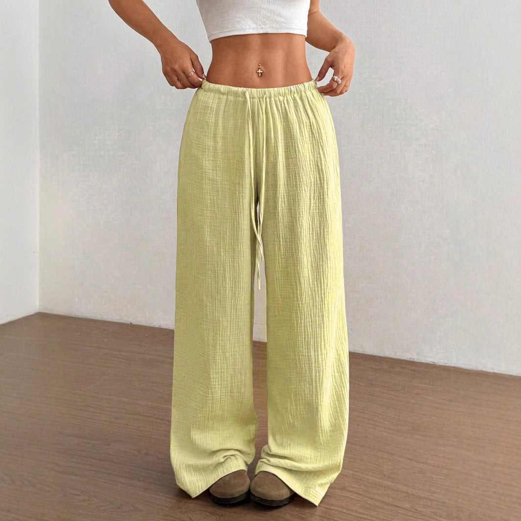 Zofia – Luźne bawełniane spodnie