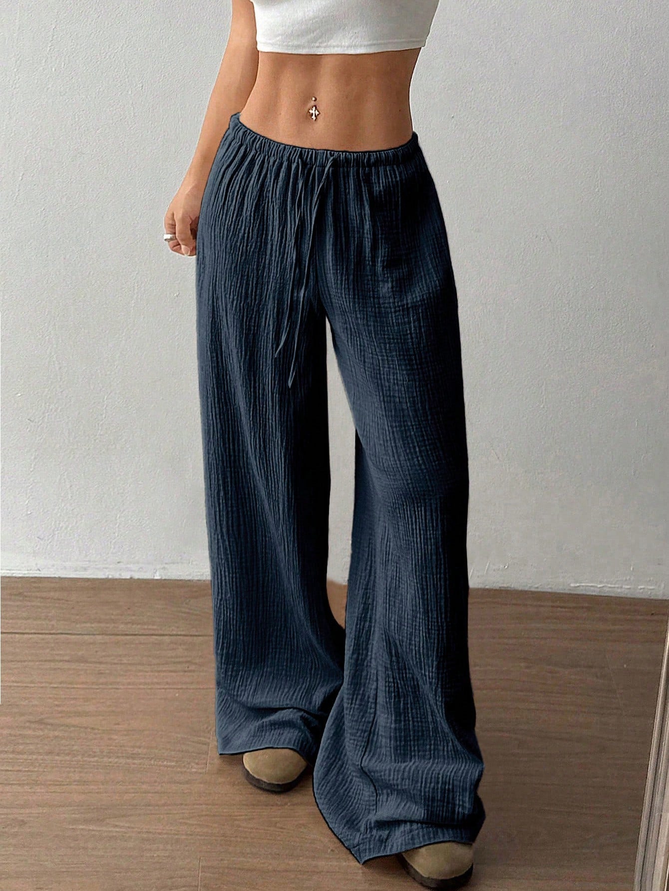 Zofia – Luźne bawełniane spodnie