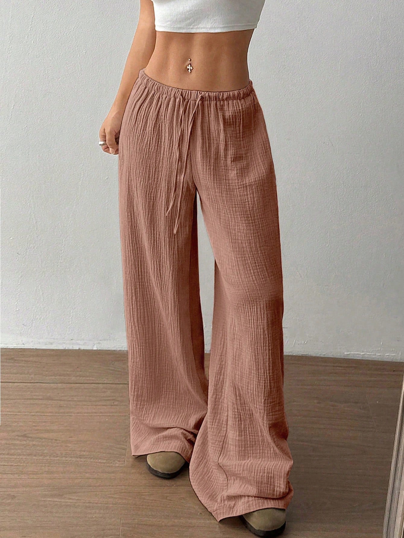 Zofia – Luźne bawełniane spodnie