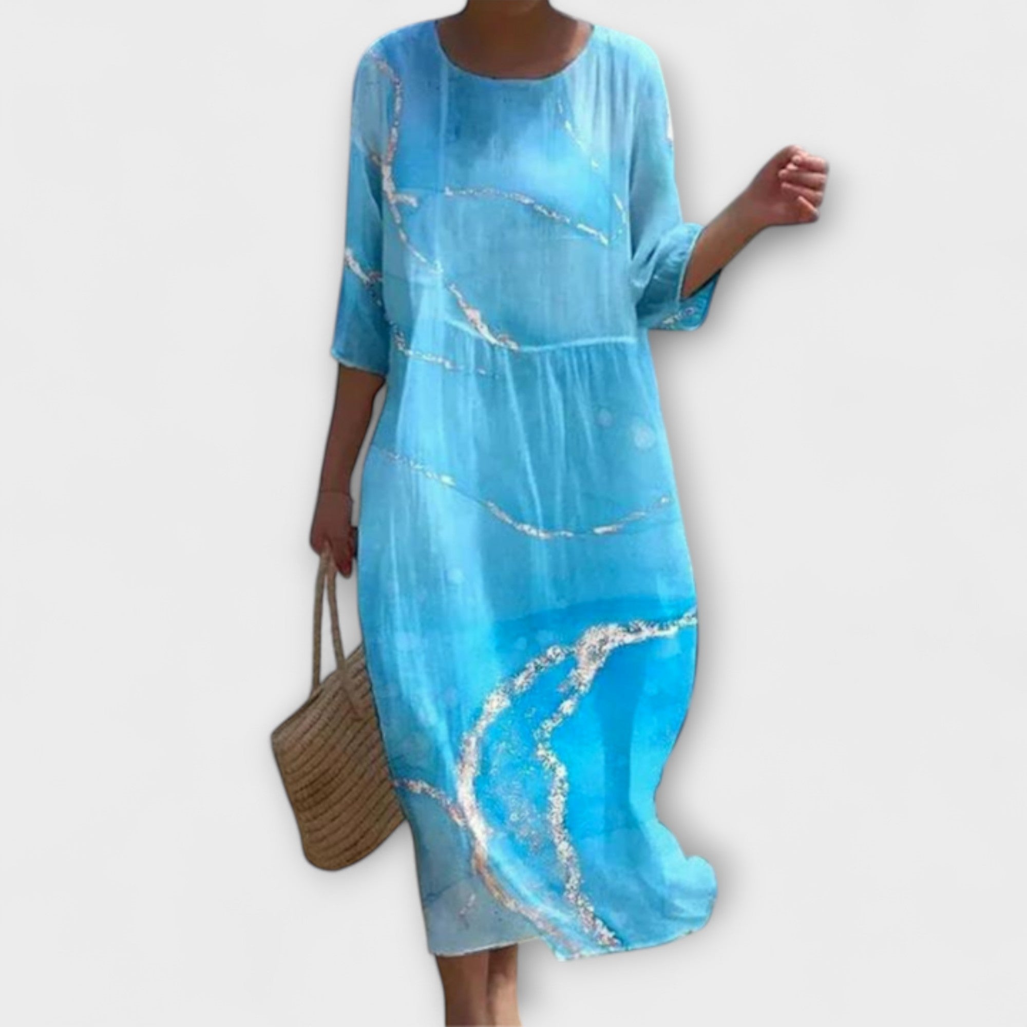 Miranda – Powiewająca sukienka maxi z kwiatowym wzorem