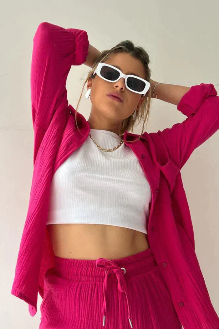 Fay - Luźny, dopasowany zestaw letni