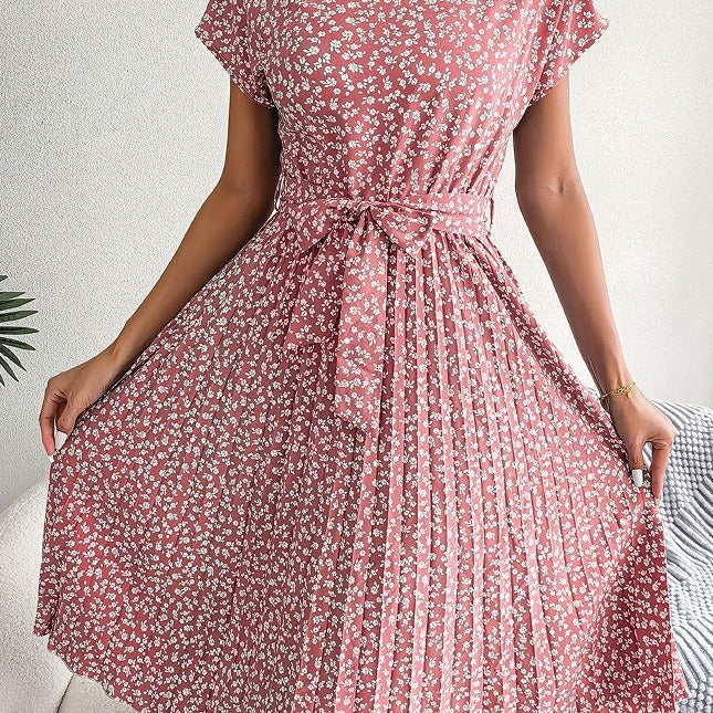 Amélie – Letnia plisowana spódnica w kwiaty